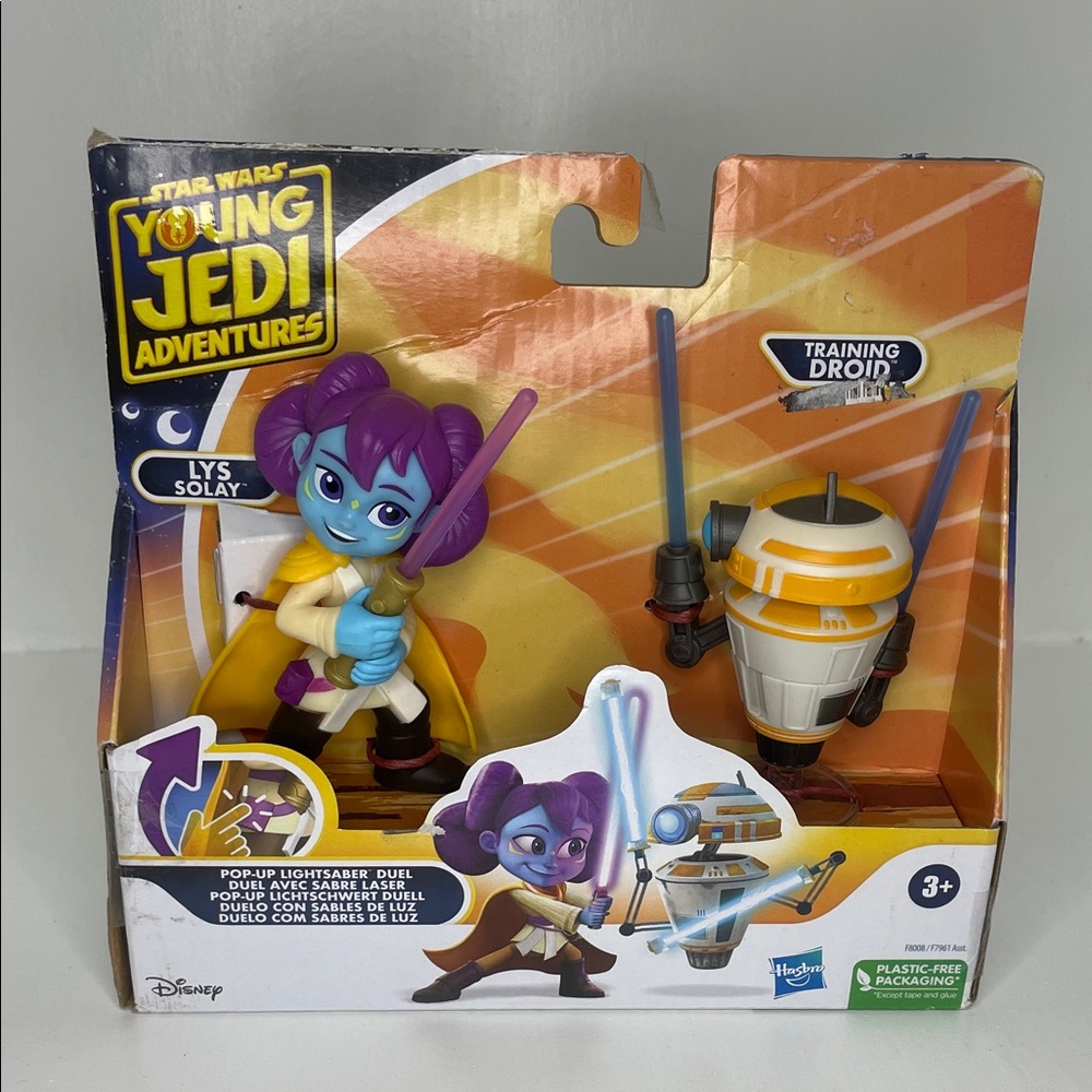 Hasbro Star Wars Young Jedi Adventures Lys Solay Figure - Purple and Gold